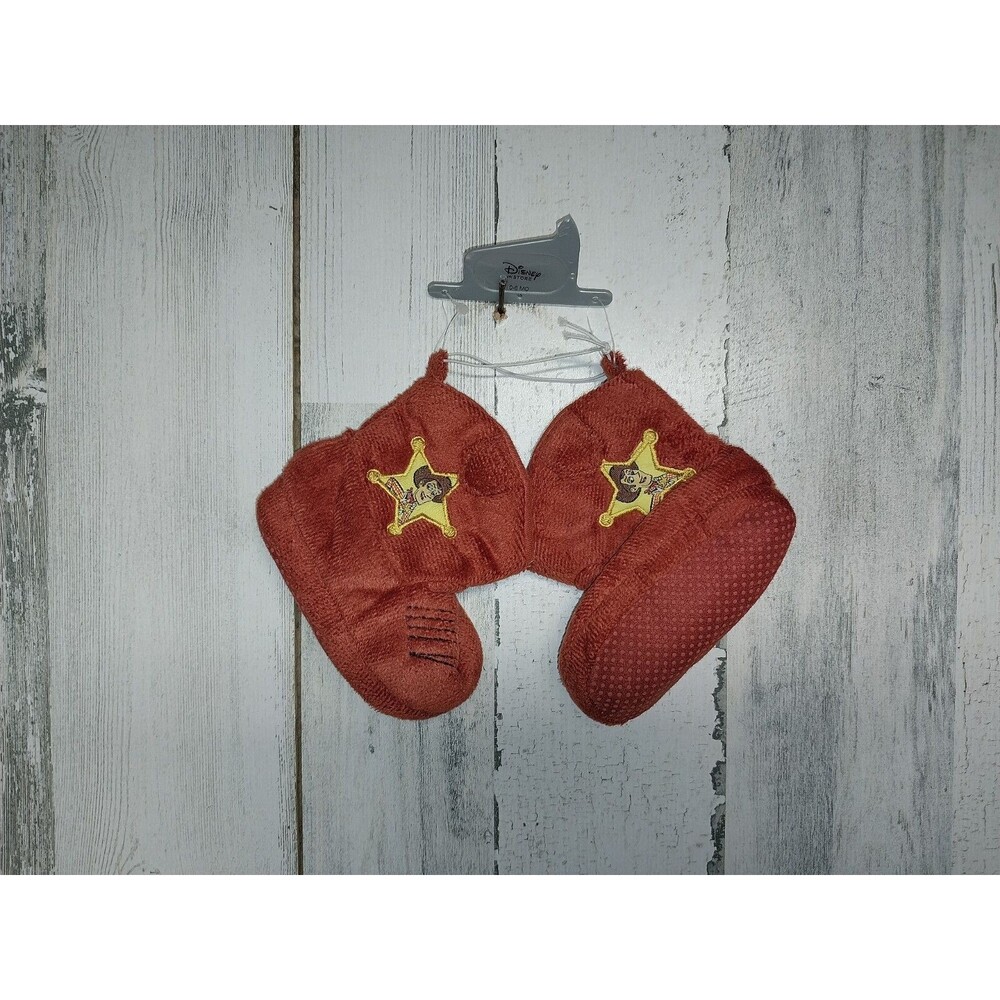Disney Store Toy Story Woody Slipper Boots 0-6 Months